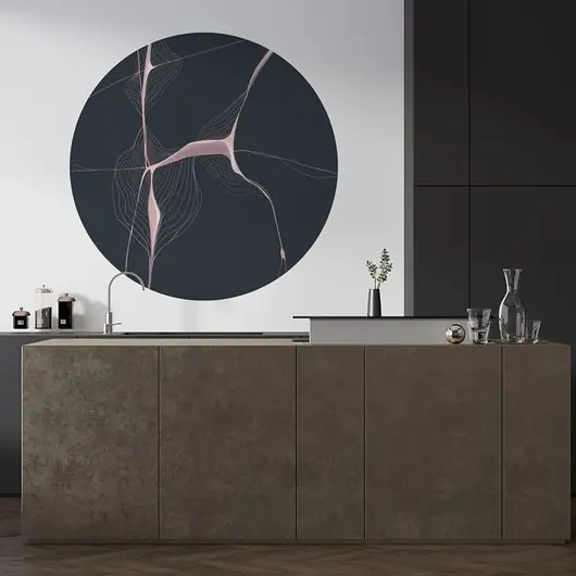 Kup teraz Mural DOTS ORGANIC LINES- okrągła dekoracja ścienna