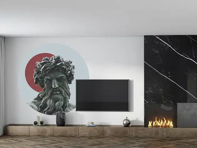 Cena promocyjna Mural DOTS ZEUS- okrągła dekoracja ścienna