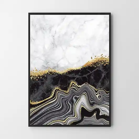 Plakat Dark Marble abstrakcja Oferta limitowana