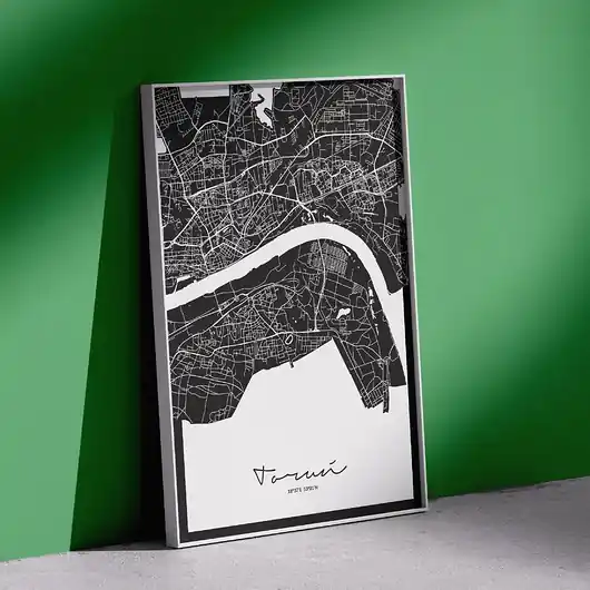 Okazja Plakat Toruń mapa