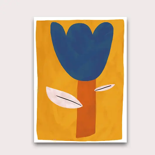 Plakat niebieski tulipan Taniej