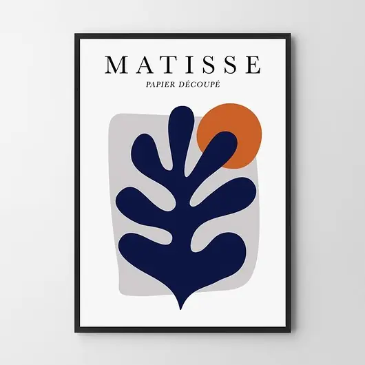 Plakat Matisse Navy Blue Promocja