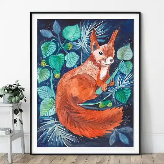 Bestseller Squirrel ilustracja drukowana