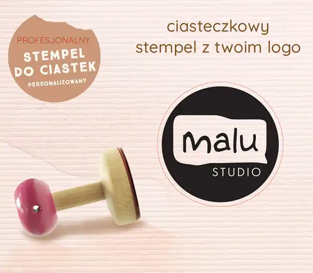 Popularny Ciasteczkowy stempel z logo