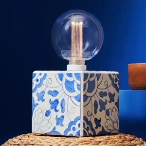 Promocja Lampa stołowa Oryginalne płytki azulejos CARMEN