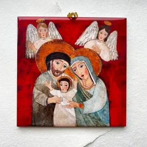 Kafle ceramiczne - święta rodzina Okazja