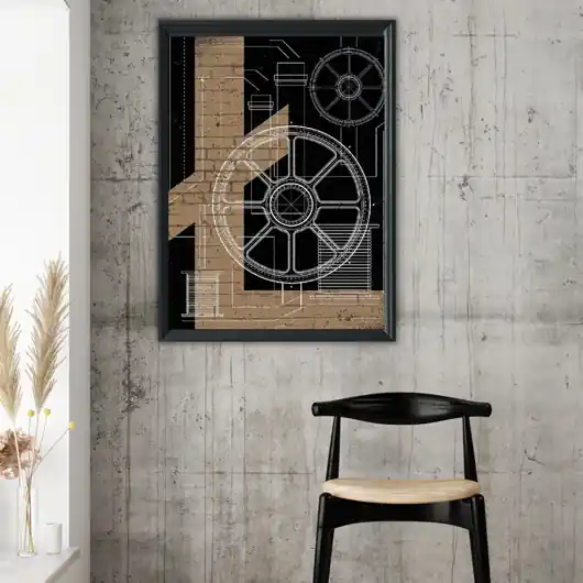 Ostatnia szansa Plakat Industrial Circle in Black