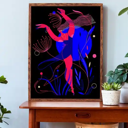 Łatwy zwrot Plakat Moonlight dance