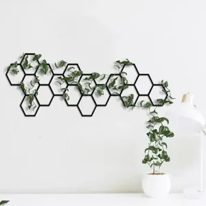 Niska cena Metalowa dekoracja na rośliny pnące honeycomb