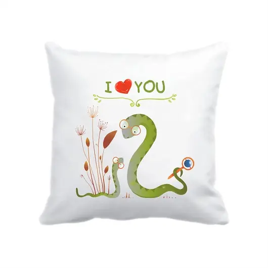Ekspresowa dostawa Leśna poduszka. I love you, węże