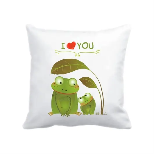 Promocja Leśna poduszka. I love you, żaby