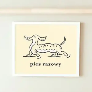 Popularny Plakat pies razowy