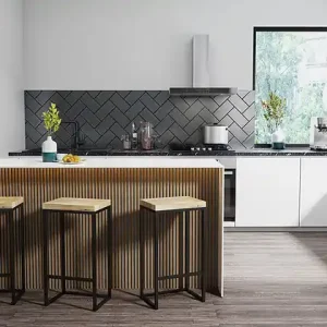 Oferta czasowa Industrialny hoker Sven do loftu z siedziskiem z dębu litego