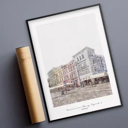Wysoka jakość Plakat Bydgoszcz - Kamienica Stary Rynek 7