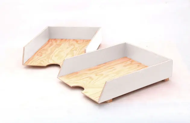 Organizer biurkowy - tacki na dokumenty Białe Wyprzedaż