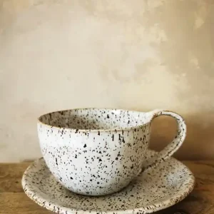 Tani Kubek Stracciatella 300ml z podstawką