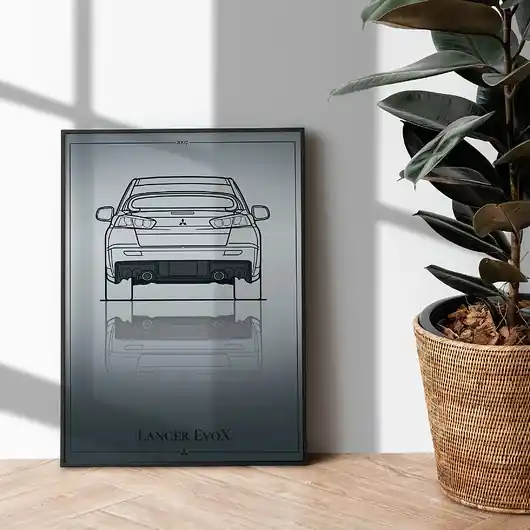 Plakat Motoryzacja - Mitsubishi Lancer EVO X Do wyczerpania zapasów