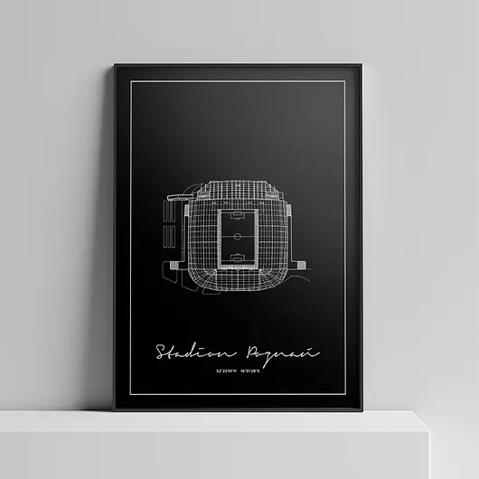 Darmowy zwrot Plakat Architektura - Poznań - Stadion Poznań