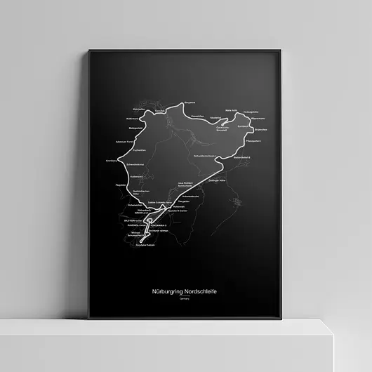 Plakat Tory wyścigowe - Nurburgring Niska cena