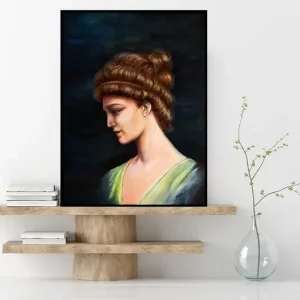 Rabat AT THE NIGHT SKY 80x60 cm HYPATIA Z ALEKSANDRII PORTRET NAMALOWANY NA PŁÓTNIE