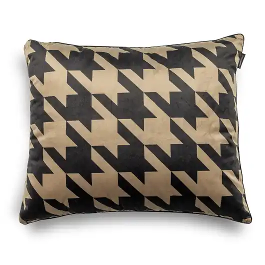 PODUSZKA W DUŻY BEŻOWO-CZARNY WZÓR 50X60 Premium