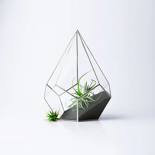 Szklarnia nr 1 Srebrna, terrarium, donica, wazon Nowy