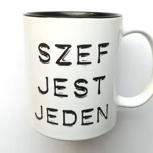 Ostatnia szansa Kubek SZEFA z CZARNYM WNĘTRZEM