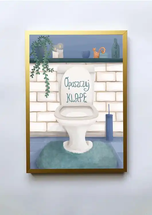 Plakat Opuszczaj Klapę Tylko do końca tygodnia