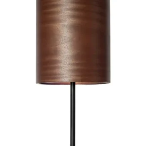 Lampa stołowa LEEA Black Sapeli Table.Fornir sapele. Ręczne wykonanie. Kup teraz