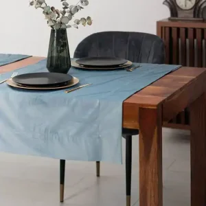 Ostatnie sztuki Elegancki bieżnik z gładkiego Velvetu welwetowy kolory