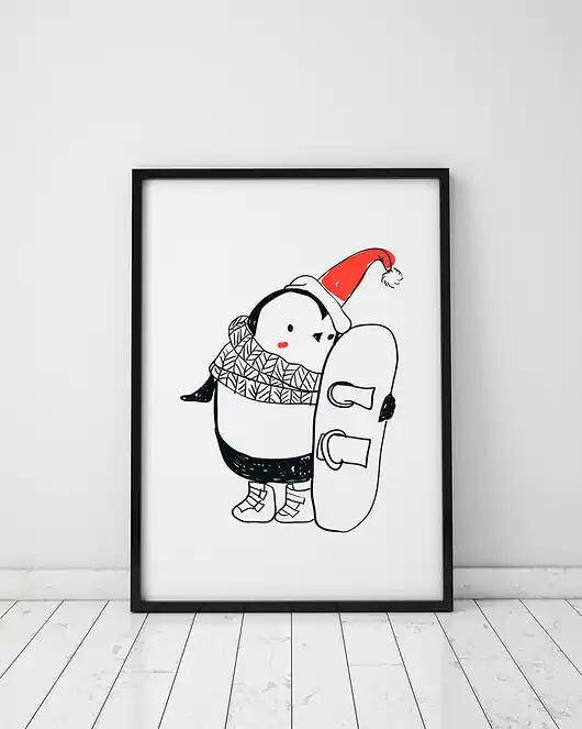 Plakat z pingwinem Nowość