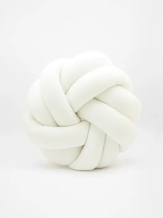 Wybór klientów Poduszka Knot Pillow Rozeta Biała