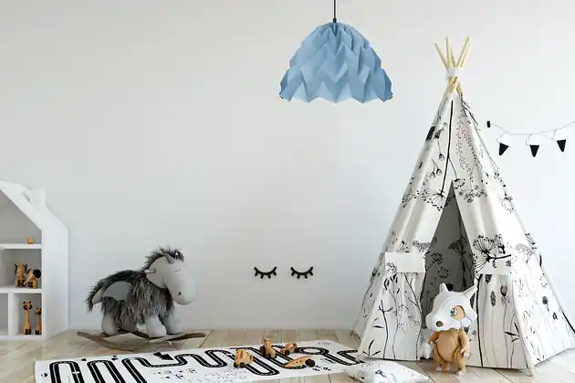 Kup online Lampa wisząca origami ICEBELL niebieska