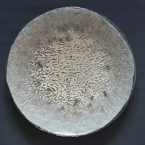 Darmowy zwrot Talerz PATERA OKRĄGŁA SREBRO 54 CM