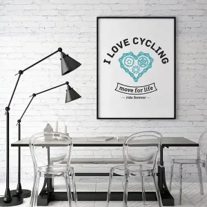 Ograniczona ilość Plakat. I love cycling