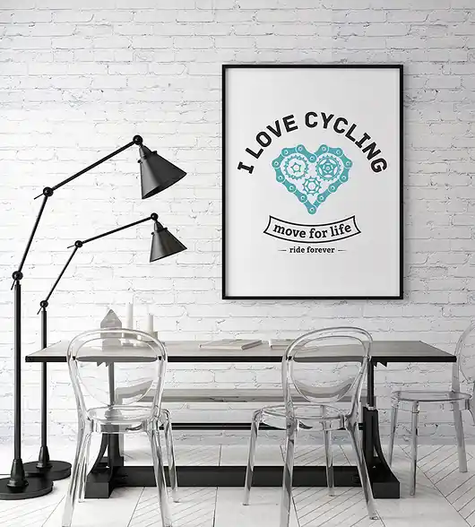 Ograniczona ilość Plakat. I love cycling