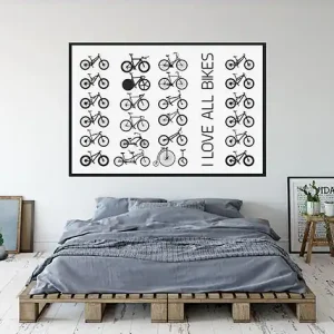 Ograniczona ilość Plakat z rowerem. I love all bikes