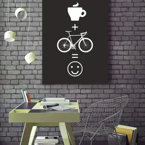 Hit cenowy Plakat z rowerem. Rower + kawa = -)