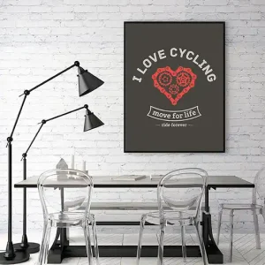Bestseller Plakat. I love cycling