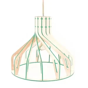 Super okazja Kolorowa lampa wisząca z drewna