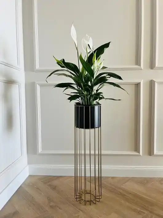 Kwietnik metalowy stojący GOLD Design LOFT 71cm Tylko dziś