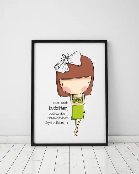 Plakat. Sama sobie budzikiem Kup online