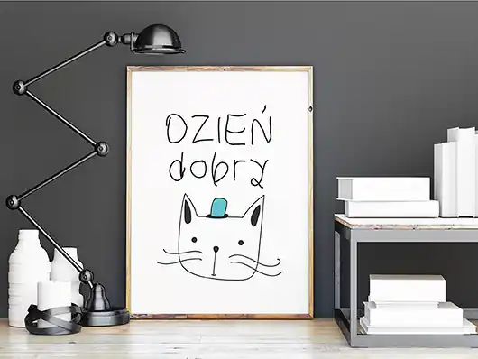 Plakat. Koteczki, dzień dobry Cena promocyjna