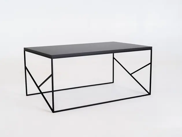 Nowoczesny designerski stolik kawowy FANCY BASIC 100x60 - czarny Wybór klientów