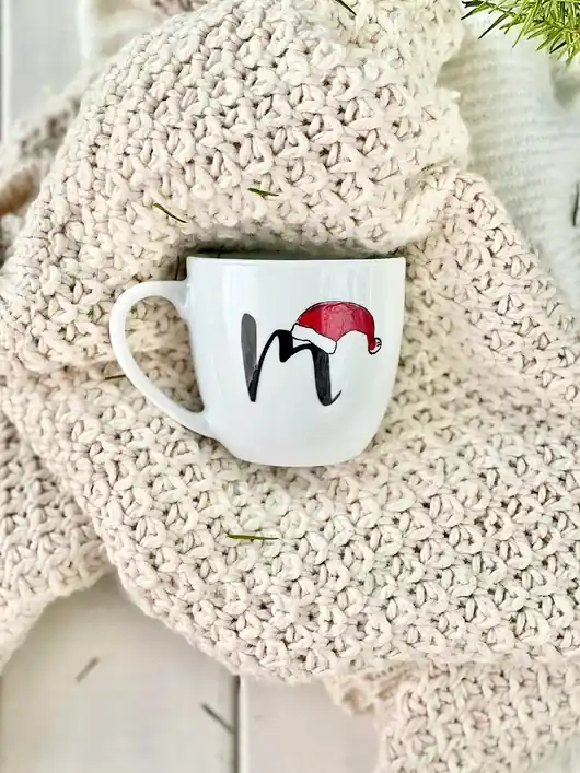 Oferta Kubek mikołajkowy z WYBRANĄ LITERĄ