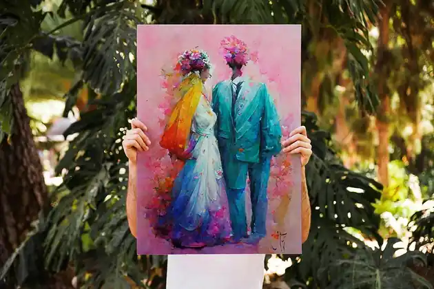 Ekspresowa dostawa Plakat Just Married
