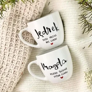 Zestaw kubków personalizowanych DO KAWY Tani