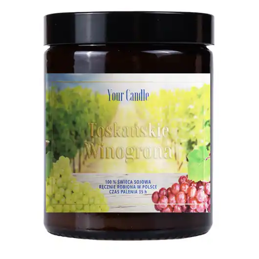 ŚWIECA SOJOWA TOSKAŃSKIE WINOGRONA 180ml-Your Candle Rabat