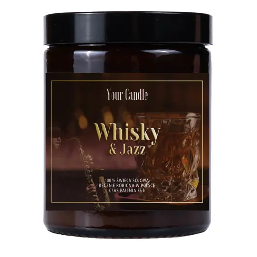 ŚWIECA SOJOWA WHISKY&JAZZ 180ml-Your Candle Zniżka