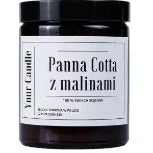 ŚWIECA SOJOWA PANNA COTTA Z MALINAMI 180ml- Your Candle Kup teraz
